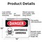 Signmission Anhydrous Ammonia Danger Sign, Aluminum, 14in W x 10in L, 2PK OS-2PACK-DS-A-1014-L-1993 - alternate 4
